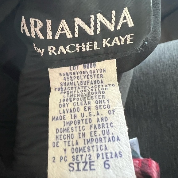 Arianna by Rachel Kaye Vintage Black Purple Velvet Claudie Dress NWT Size 6P - Picture 11 of 12